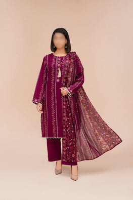 Luxury Stitched Collection Premium Lawn Embroidered - Vol 52-S | Artical-05