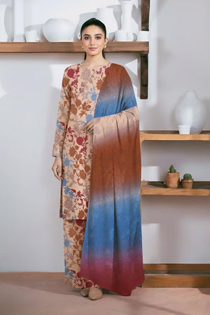 Azmira khaddar 3pcs printed