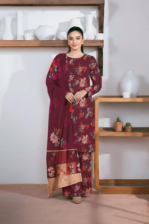 Azmira khaddar 3pcs printed